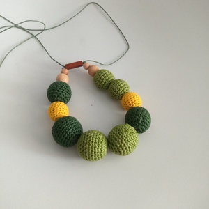 Colier verde - bijuterii - coliere - coliere din mărgele - Artynos.ro