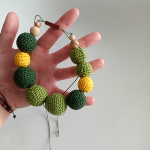 Colier verde - bijuterii - coliere - coliere din mărgele - Artynos.ro