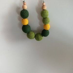 Colier verde - bijuterii - coliere - coliere din mărgele - Artynos.ro