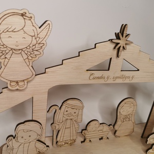 Sceneta nașterea Domnului  - accesorii de crăciun - decorațiuni de crăciun de casă - decorațiuni pentru casă de crăciun - Artynos.ro