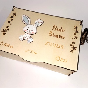 Cutie memorii bebe, Casă & Stil de viață, Materiale de depozitare și sortare, Cutie depozitare, Fotografie, grafică, desen, ilustrație, Prelucrarea lemnului, ARTYNOS