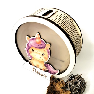 Pușculița personalizată unicorn - casă & stil de viață - accesorii pentru decorat casa - decorațiuni de masă și decorațiuni pentru rafturi  - pușculițe - Artynos.ro
