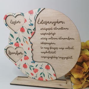 Plăcută cu mesaj - ziua mamei, Casă & Stil de viață, Accesorii pentru decorat casa, Decorațiuni de masă și decorațiuni pentru rafturi , Decorațiuni de masă, Prelucrarea lemnului, ARTYNOS