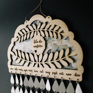Calendar zile de nastere - model eucalipt - casă & stil de viață - decorațiuni de casă - decorațiuni de pereți - calendar perete - Artynos.ro