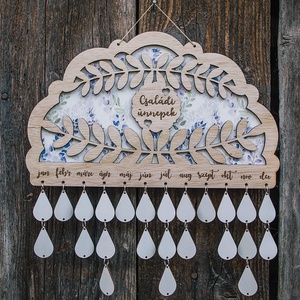 Calendar zile de nastere - model lavanda, Casa & Stil de viata, Decoratiuni de casa, Decoratiuni de pereti, Calendar perete, Prelucrarea lemnului, ARTYNOS