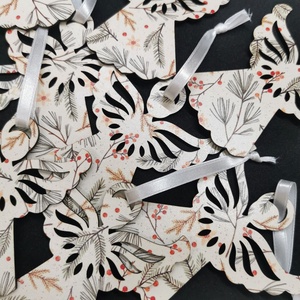 Ornament Crăciun - îngeraș cu model - crăciun - decorațiuni de crăciun de casă - globuri de crăciun - Artynos.ro