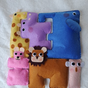 Figurine puzzle safari din fetru - Artynos.ro