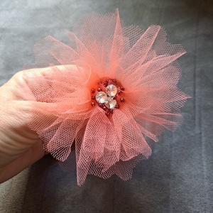 Broșă tulle cu cristale - bijuterii - broșă, insigne - insigne - Artynos.ro