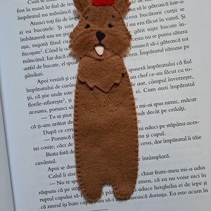Semn de carte cățel Yorkie, Carti si creatii cu tematica muzicala, cadouri, Semn de carte, Cusatura, Semn de carte cusut manual din fetru, inspirat de rasa de căței Yorkshire Terrier (Yorkie). 
Un cad..., ARTYNOS