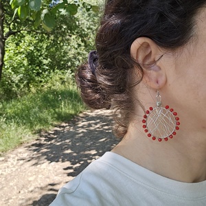 Cercei boho rotunzi cu mărgele - bijuterii - cercei - cercei agățați - Artynos.ro
