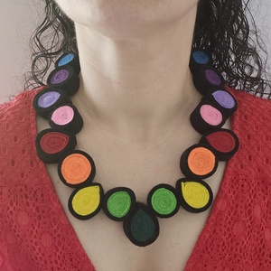 Colier din fetru Acuarele - bijuterii - coliere - coliere fără pandative - Artynos.ro