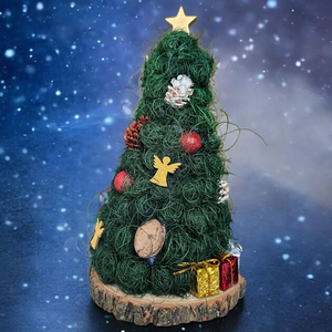 Decorațiune Crăciun brăduț împodobit - crăciun - decorațiuni de crăciun de casă - pom de crăciun  - Artynos.ro