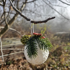 Glob nins decorațiune Crăciun - crăciun - decorațiuni de crăciun de casă - globuri de crăciun - Artynos.ro