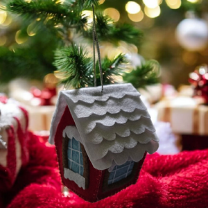 Decorațiune căsuță de Crăciun - crăciun - decorațiuni de crăciun de casă - căsuțe decorative de crăciun - Artynos.ro