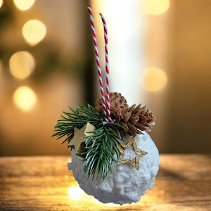 Glob nins decorat, Craciun, Decoratiuni de Craciun de casa, Globuri de Craciun, Altele, ARTYNOS