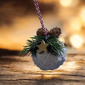 Glob nins decorat - crăciun - decorațiuni de crăciun de casă - globuri de crăciun - Artynos.ro