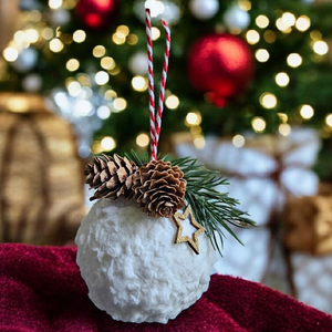 Glob nins decorat - crăciun - decorațiuni de crăciun de casă - globuri de crăciun - Artynos.ro