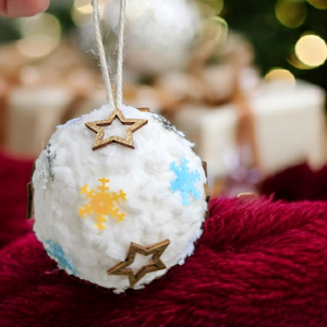 Glob nins decorat - crăciun - decorațiuni de crăciun de casă - globuri de crăciun - Artynos.ro