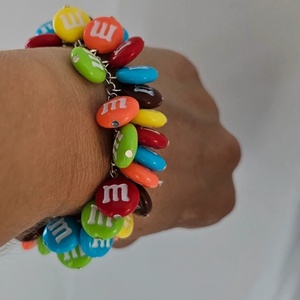 Brățară cu bombonele colorate  - bijuterii - brățări - brățări din mărgele - Artynos.ro