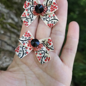 Cercei fundițe cu Swarovski și mărgele Miyuki - bijuterii - cercei - cercei din mărgele - Artynos.ro