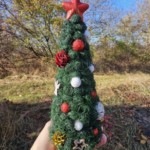 Decorațiune Crăciun brăduț împodobit - crăciun - decorațiuni de advent - decor pentru masa de advent - Artynos.ro