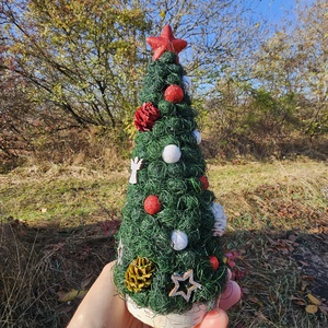 Decorațiune Crăciun brăduț împodobit - crăciun - decorațiuni de advent - decor pentru masa de advent - Artynos.ro