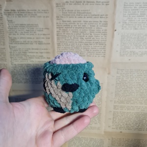 Ratusca Zombie crosetata - jucării și echipamente pentru copii - plușuri - figurine de pluș - Artynos.ro