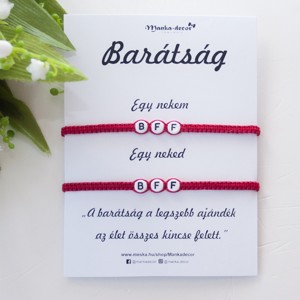 Bratara macramé impletita BFF Best Friend Forever Bratara de prietenie - 2 bucati, , , ARTYNOS