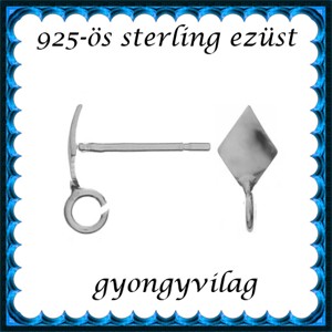 Inchidere pentru bijuterii din argint 925: inchidere pentru cercei cu dop EFK B 52 - Artynos.ro