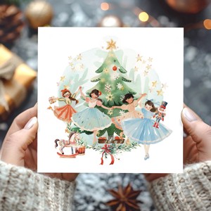 Carte poștală de Crăciun cu baletul Spărgătorul de nuci, carte de felicitare pliabilă, carte cadou -  - Artynos.ro