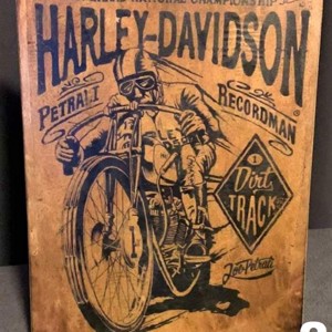 Harley Davidson imagine din lemn, Casa & Stil de viata, Accesorii pentru decorat casa, Picturi murale, Arta de perete din lemn, , ARTYNOS