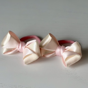 Elastice de par handmade cu funda din satin - îmbrăcăminte și modă - accesorii păr - accesorii de păr - Artynos.ro