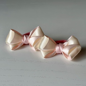 Elastice de par handmade cu funda din satin - îmbrăcăminte și modă - accesorii păr - accesorii de păr - Artynos.ro