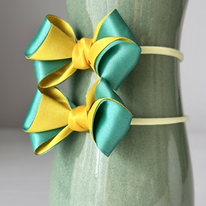 Elastice de par handmade cu funda din satin - îmbrăcăminte și modă - accesorii păr - accesorii de păr - Artynos.ro