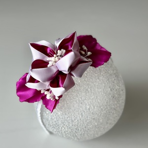 Bentita handmade cu floare din satin, Imbracaminte si moda, Accesorii par, Accesorii de par, Cusatura, Altele, ARTYNOS