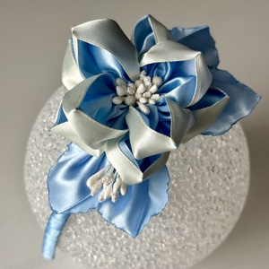 Bentita handmade cu floare din satin - îmbrăcăminte și modă - accesorii păr - accesorii de păr - Artynos.ro