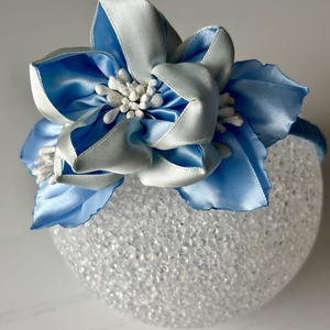 Bentita handmade cu floare din satin - îmbrăcăminte și modă - accesorii păr - accesorii de păr - Artynos.ro