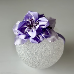 Bentita handmade cu floare din satin, Imbracaminte si moda, Accesorii par, Accesorii de par, Cusatura, Altele, ARTYNOS