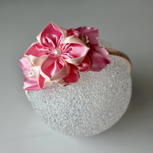 Bentita handmade cu floare din satin, Imbracaminte si moda, Accesorii par, Accesorii de par, , ARTYNOS