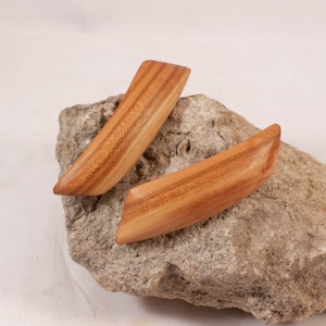 Mini set de catarame franceze din lemn, pereche de catarame de par, , , ARTYNOS