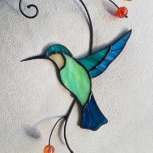 Turcoaz colibri decorare fereastră -  - Artynos.ro