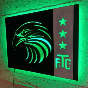 Vulturul Fradi - artă de perete, decorațiuni și iluminare de ambianță într-unul singur, cu un covoraș de bere cadou! -  - Artynos.ro