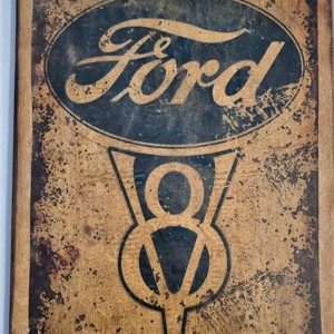 Ford V8 poza din lemn, Casa & Stil de viata, Accesorii pentru decorat casa, Picturi murale, Arta de perete din lemn, , ARTYNOS