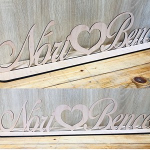 Piesă centrală de nuntă cu nume -  - Artynos.ro