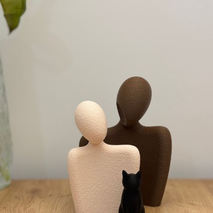 Statui cuplu si pisicuta(barbat, femeie, pisica) design Minimalist - casă & stil de viață - decorațiuni de casă - decorațiuni de masă și rafturi - decorațiuni de masă - Artynos.ro