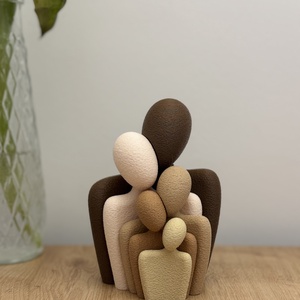 Set Statui Familie (Tata, Mama si 3 copii) design Minimalist, Casa & Stil de viata, Decoratiuni de casa, Decoratiuni de masa si rafturi, Decoratiuni de masa, , ARTYNOS