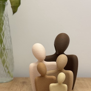 Set Statui Familie (Tata, Mama si 3 copii) design Minimalist - casă & stil de viață - decorațiuni de casă - decorațiuni de masă și rafturi - decorațiuni de masă - Artynos.ro