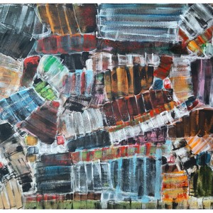 Scari - pictura abstracta pe panza, de Zsolt Böszörményi Kovács, , , ARTYNOS