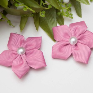 Agrafa de par in forma de floare � roz malva, , , ARTYNOS