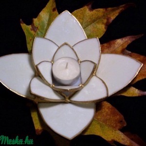 Tiffany Lotus Candleholder Decorațiuni de masă - casă & stil de viață - lumânări, parfumuri, arome - suport lumânări - Artynos.ro
